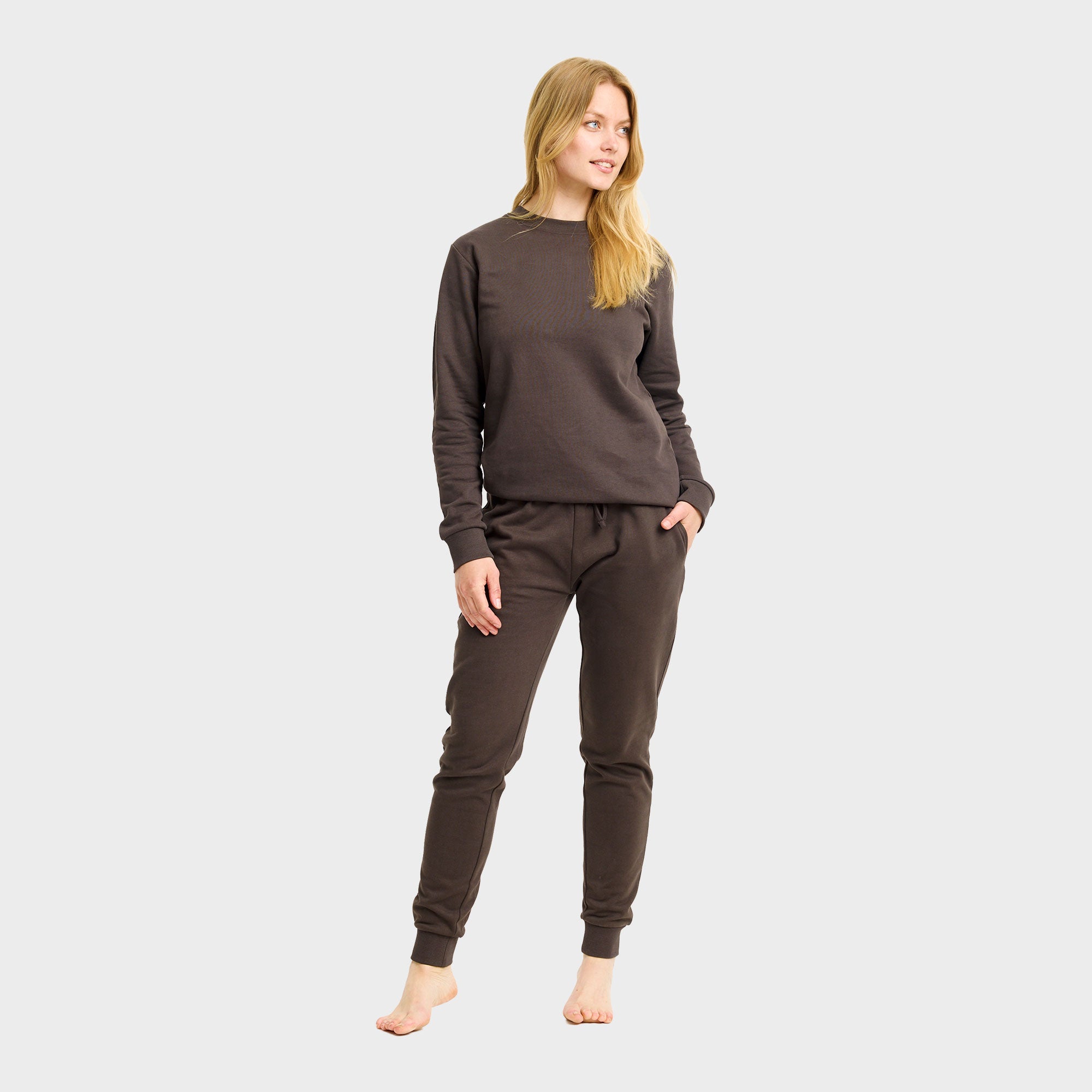 Sweatset brun - Dame.